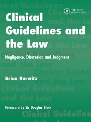 cover image of Clinical Guidelines and the Law